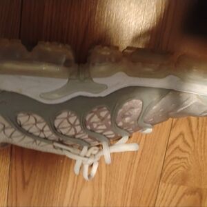 Stylish White and Gray Sneakers